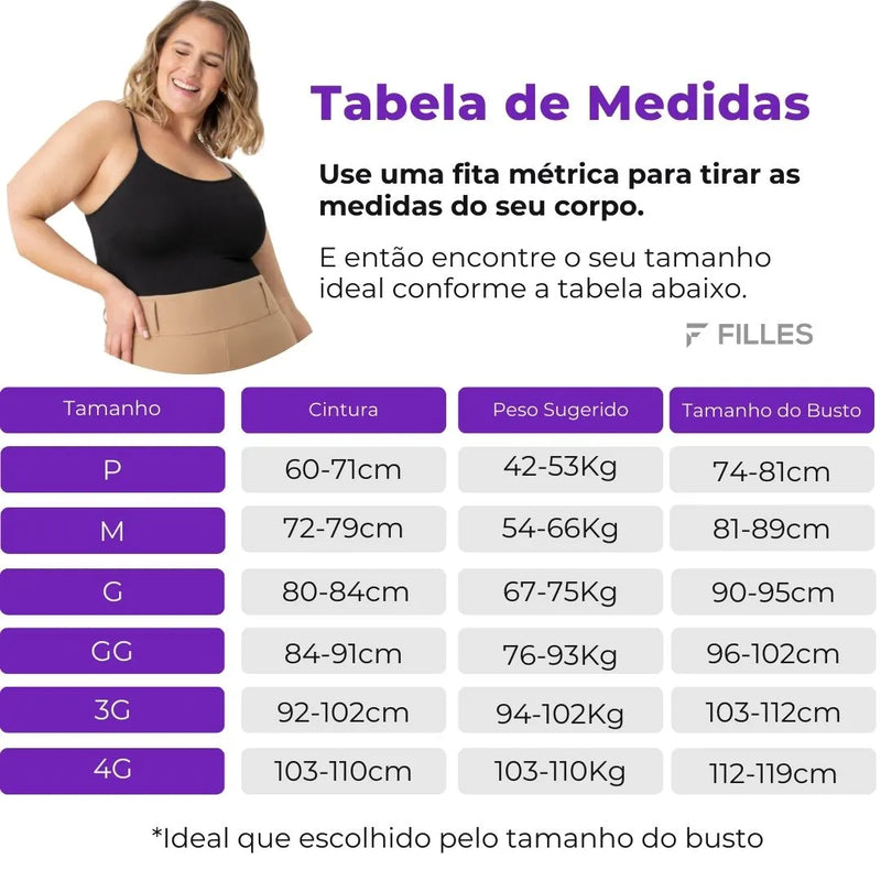 Regata Modeladora Shaper 3 em 1  (Compre 1 e Leve 3) - Frete Grátis